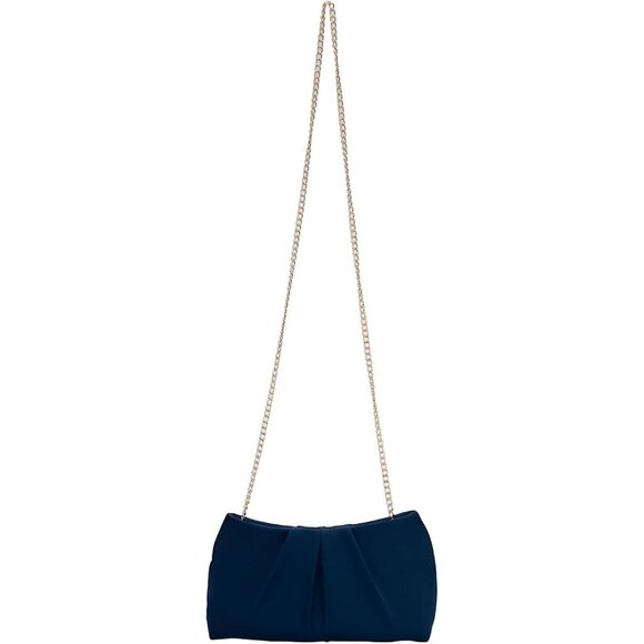 Women's Blue Unique Style Detachable Chain Bride Evening Formal Clutch Handbag - Picture 3 of 6